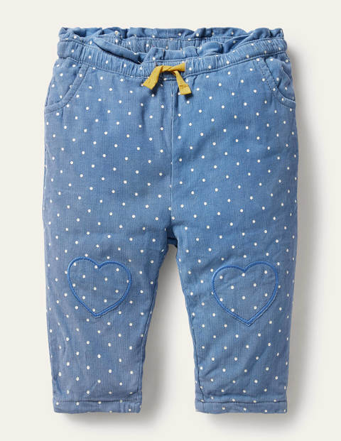 Spotty Cord Trousers - Elizabethan Blue Spotty Cord Trousers - Elizabethan Blue