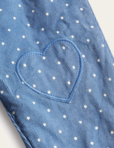Spotty Cord Trousers - Elizabethan Blue Spotty Cord Trousers - Elizabethan Blue