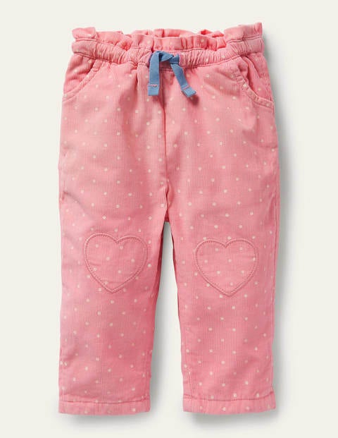 보덴 여아용 팬츠 Boden Spotty Cord Trousers - Formica Pink