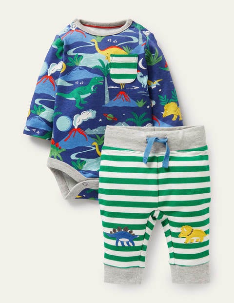 Body and Leggings Set - Starboard Blue Dinos Body and Leggings Set - Starboard Blue Dinos