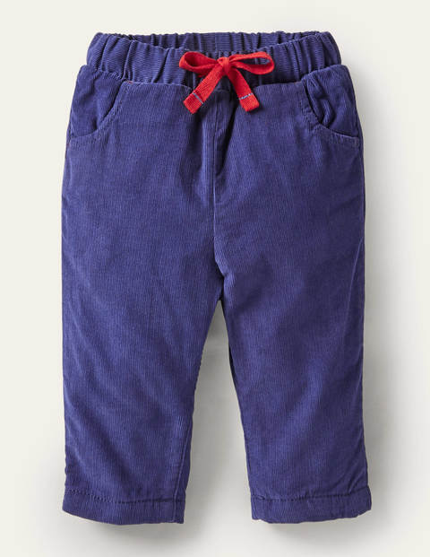 Jersey-lined Cord Pants - Starboard Blue Jersey-lined Cord Pants - Starboard Blue