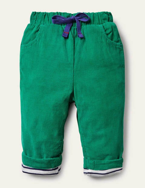 Jersey-lined Cord Pants - Highland Green Jersey-lined Cord Pants - Highland Green