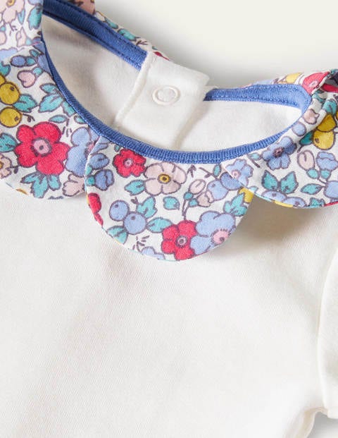 Printed Collar Body - Multi Apple Blossom Floral Printed Collar Body - Multi Apple Blossom Floral
