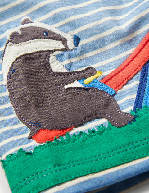 Big Appliqué T-shirt - Surfboard Blue/Ivory Seesaw Big Appliqué T-shirt - Surfboard Blue/Ivory Seesaw