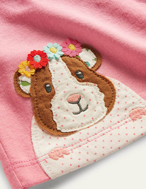 Guinea Pig Appliqué T-shirt - Formica Pink Guinea Pigs Guinea Pig Appliqué T-shirt - Formica Pink Guinea Pigs