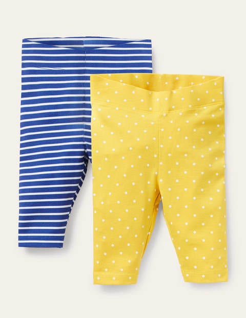 Twin Pack Leggings - Sweetcorn Yellow Pin Spot Twin Pack Leggings - Sweetcorn Yellow Pin Spot