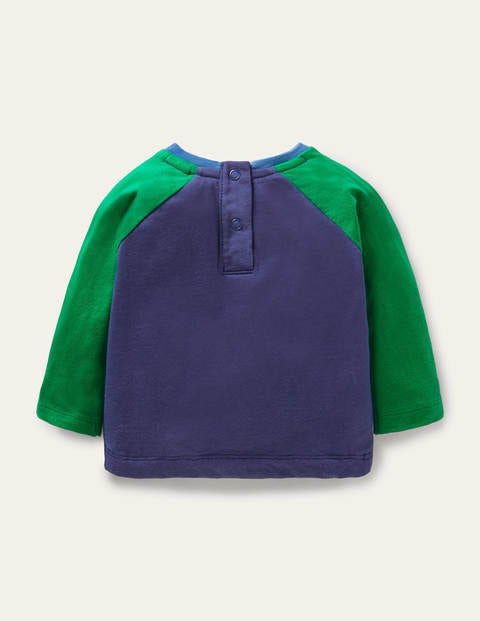 Lift-the-flap Raglan T-shirt - Starboard Blue Bunny Lift-the-flap Raglan T-shirt - Starboard Blue Bunny