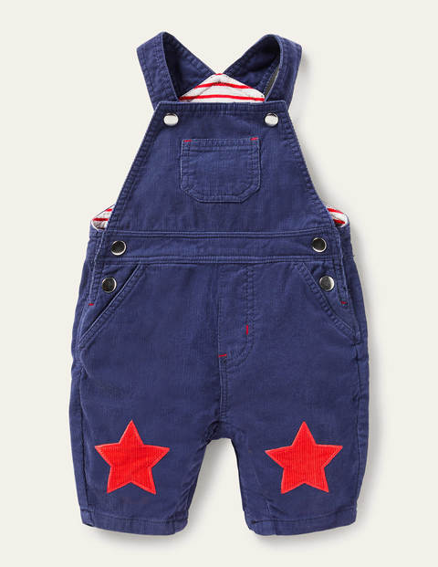 보덴 남아용 멜빵 바지 Boden Cord Dungaree - Starboard Blue