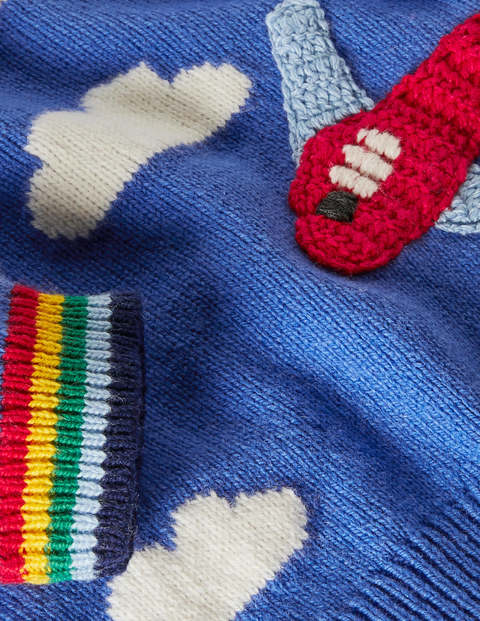 Fun Knitted Jumper - Elizabethan Blue Plane Fun Knitted Jumper - Elizabethan Blue Plane