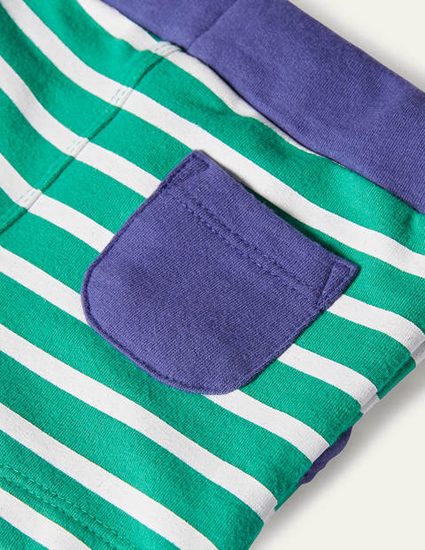 Essential Jersey Shorts - Ivory/Sapling Green Essential Jersey Shorts - Ivory/Sapling Green