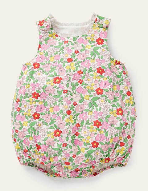 Frill Woven Romper - Pink Lemonade Vintage Floral Frill Woven Romper - Pink Lemonade Vintage Floral