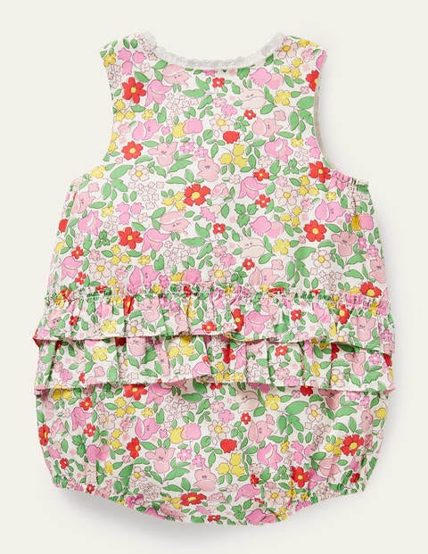 Frill Woven Romper - Pink Lemonade Vintage Floral Frill Woven Romper - Pink Lemonade Vintage Floral
