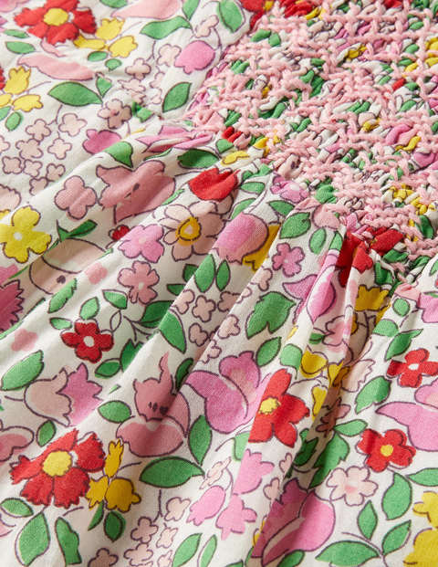 Floral Smocked Dress - Pink Lemonade Ditsy Floral Floral Smocked Dress - Pink Lemonade Ditsy Floral