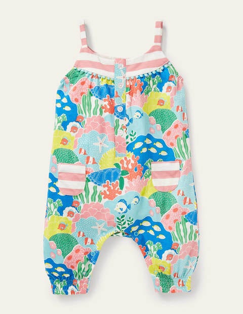 Jersey Hotchpotch Romper - Multi Coral Reef Jersey Hotchpotch Romper - Multi Coral Reef