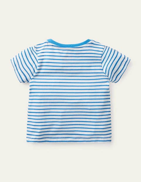 Animal Adventures Flap T-shirt - Ivory/Moroccan Blue Octopus Animal Adventures Flap T-shirt - Ivory/Moroccan Blue Octopus