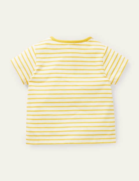 Fun Appliqué T-shirt - Ivory/Sweetcorn Yellow Bunny Fun Appliqué T-shirt - Ivory/Sweetcorn Yellow Bunny
