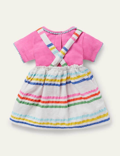 Woven Striped Pinnie Set - Multi Rainbow Woven Striped Pinnie Set - Multi Rainbow