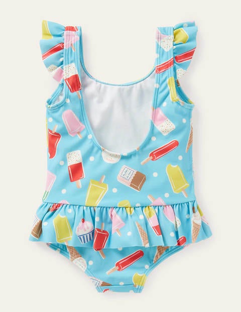 Fun Frill Sleeve Swimsuit - Multi Ice Creams Fun Frill Sleeve Swimsuit - Multi Ice Creams