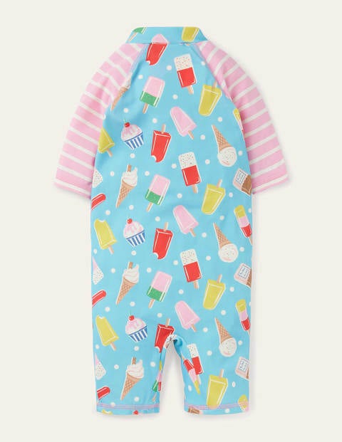 Combinaison de surf fun - Pois et glace aigue-marine Combinaison de surf fun - Pois et glace aigue-marine