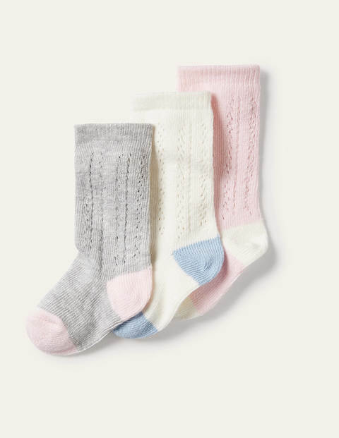 3 paires de chaussettes avec surpiqûre en dentelle - Multi 3 paires de chaussettes avec surpiqûre en dentelle - Multi