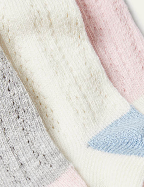 3 paires de chaussettes avec surpiqûre en dentelle - Multi 3 paires de chaussettes avec surpiqûre en dentelle - Multi