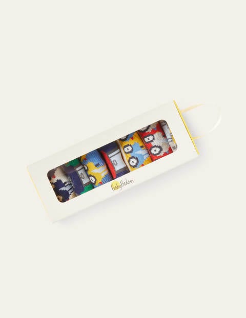 Sock Box 7 Pack - Multi Tractors Sock Box 7 Pack - Multi Tractors