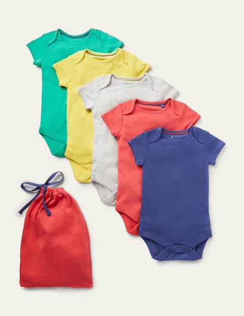 Boys 5 Pack Rainbow Bodies - Cherry Tomato Boys 5 Pack Rainbow Bodies - Cherry Tomato