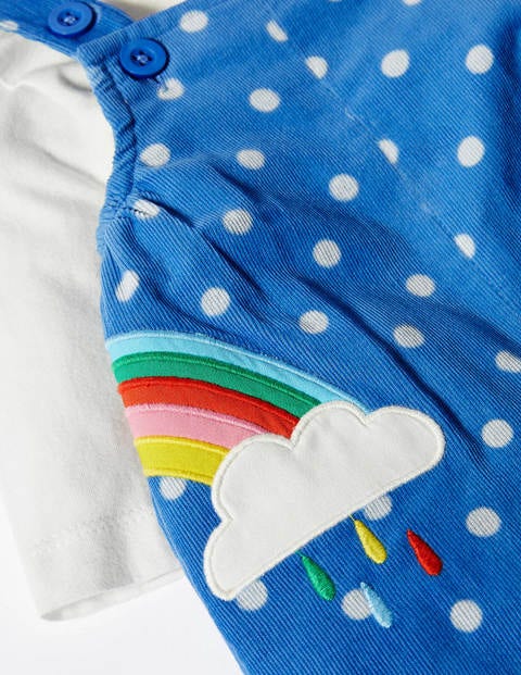 Rainbow Dungaree Set - Venice Blue Rainbows Rainbow Dungaree Set - Venice Blue Rainbows