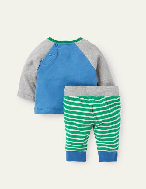 Appliqué Jersey Play Set - Elizabethan Blue Tractor Scene Appliqué Jersey Play Set - Elizabethan Blue Tractor Scene