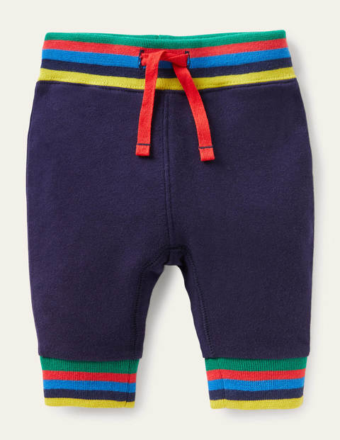 보덴 남아용 팬츠 Boden Rainbow Rib Jersey Bottoms - Starboard Blue