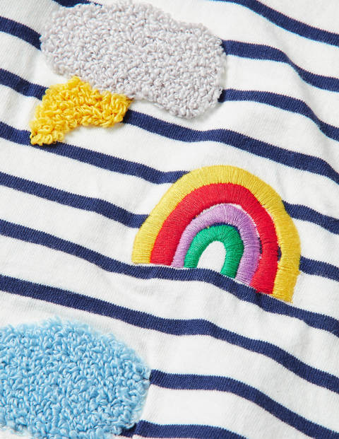 Bouclé Weather T-shirt - Ivory/Starboard Bouclé Weather T-shirt - Ivory/Starboard