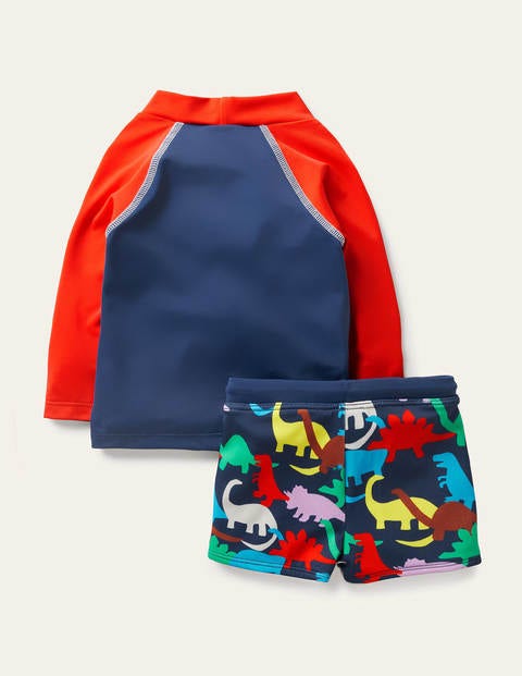 Fun Rash Guard Set - Deep Sea Paintbox Dino Fun Rash Guard Set - Deep Sea Paintbox Dino