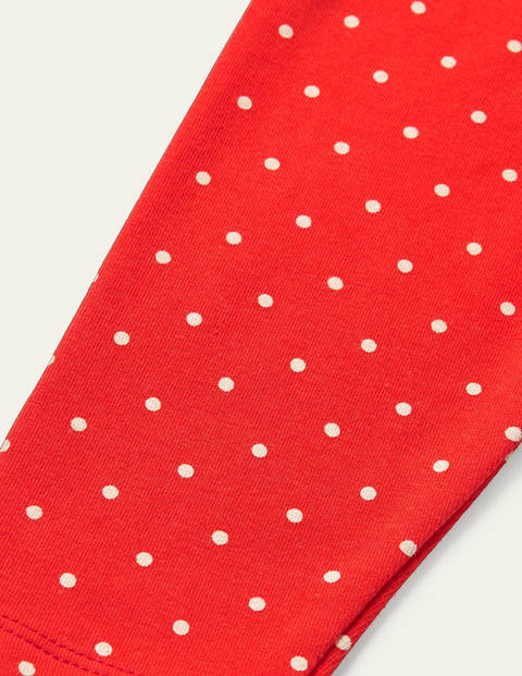 Printed Leggings - Strawberry Tart Pin Spot Printed Leggings - Strawberry Tart Pin Spot
