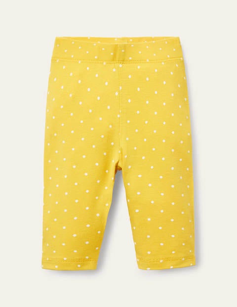Printed Leggings - Sweetcorn Pin Spot Printed Leggings - Sweetcorn Pin Spot