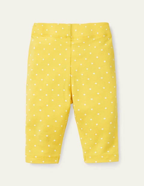 Printed Leggings - Sweetcorn Pin Spot Printed Leggings - Sweetcorn Pin Spot