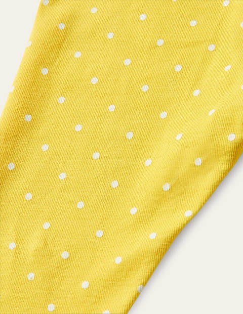 Printed Leggings - Sweetcorn Pin Spot Printed Leggings - Sweetcorn Pin Spot