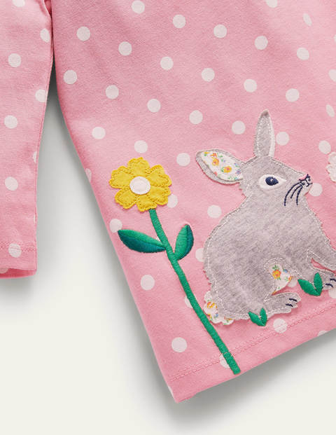 Big Appliqué Dress Set - Pink Lemonade Bunny Big Appliqué Dress Set - Pink Lemonade Bunny