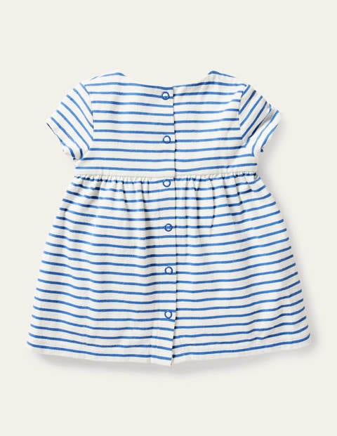 Big Appliqué Jersey Dress - Ivory/Elizabethan Blue Bunnies Big Appliqué Jersey Dress - Ivory/Elizabethan Blue Bunnies