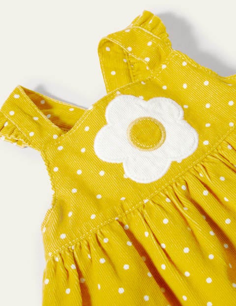 Spotty Cord Pinnie - Sweetcorn Pin Spot Spotty Cord Pinnie - Sweetcorn Pin Spot