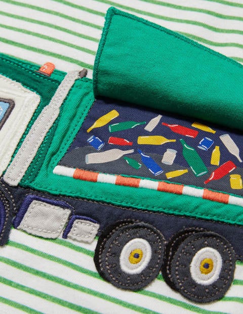 Lift-the-flap Vehicle T-shirt - Ivory/Sapling Green Vehicle Lift-the-flap Vehicle T-shirt - Ivory/Sapling Green Vehicle
