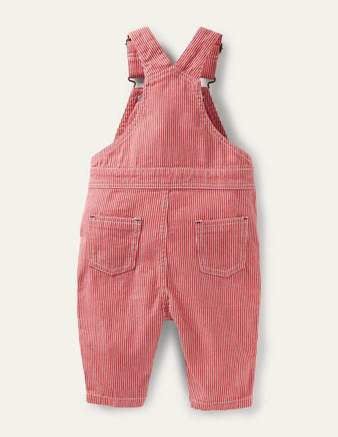 Classic Ticking Overalls - Cherry Tomato Ticking Classic Ticking Overalls - Cherry Tomato Ticking