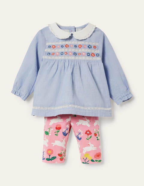 Woven Top & Leggings Set - Pink Lemonade Bunny Woven Top & Leggings Set - Pink Lemonade Bunny
