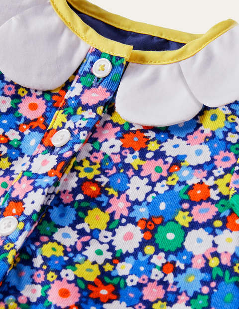 Floral Cord Romper - Multi Flower Patch Floral Cord Romper - Multi Flower Patch