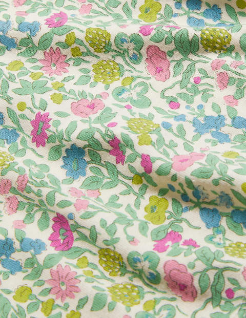 Blumenoberteil mit Kragen - Bunt, Vintage-Blumenbeet Blumenoberteil mit Kragen - Bunt, Vintage-Blumenbeet