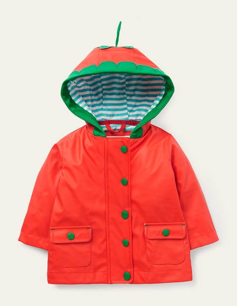 Shower-resistant Raincoat - Strawberry Tart Red Shower-resistant Raincoat - Strawberry Tart Red