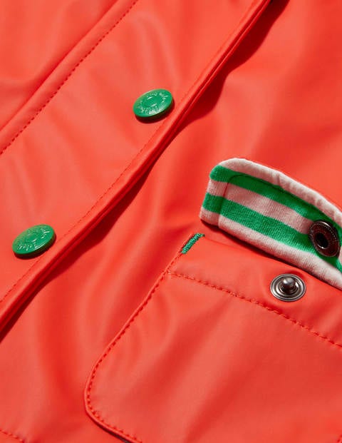 Shower-resistant Raincoat - Strawberry Tart Red Shower-resistant Raincoat - Strawberry Tart Red
