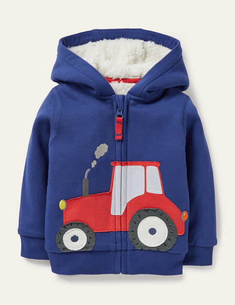 Novelty Zip-up Hoodie - Starboard Blue Tractor Novelty Zip-up Hoodie - Starboard Blue Tractor