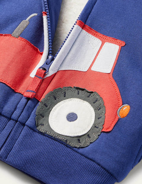 Novelty Zip-up Hoodie - Starboard Blue Tractor Novelty Zip-up Hoodie - Starboard Blue Tractor
