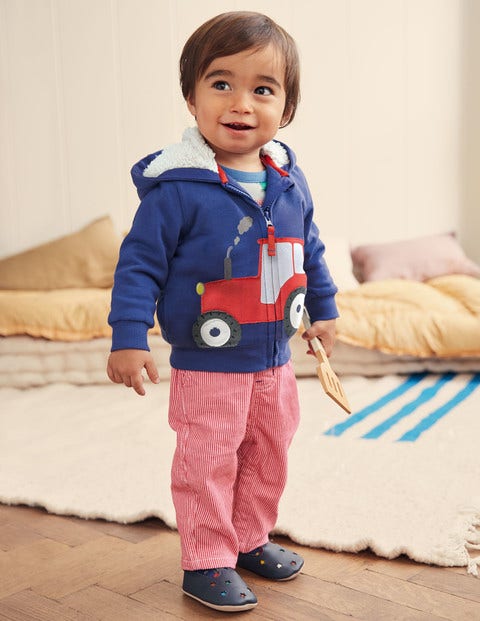 Novelty Zip-up Hoodie - Starboard Blue Tractor Novelty Zip-up Hoodie - Starboard Blue Tractor