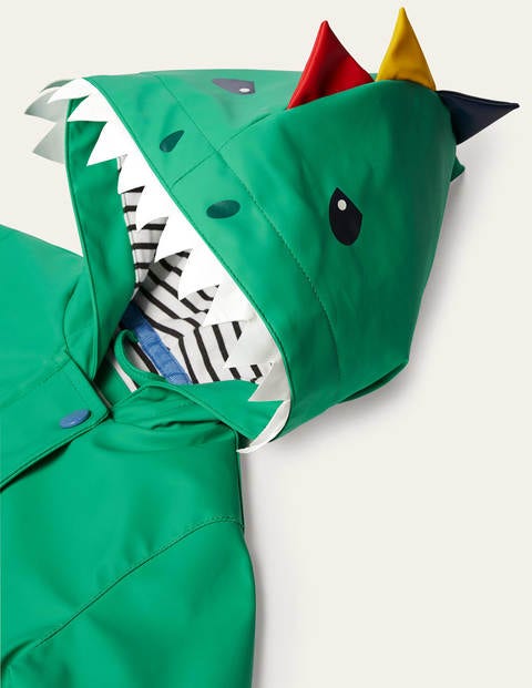 Shower-resistant Dino Raincoat - Sapling Green Shower-resistant Dino Raincoat - Sapling Green